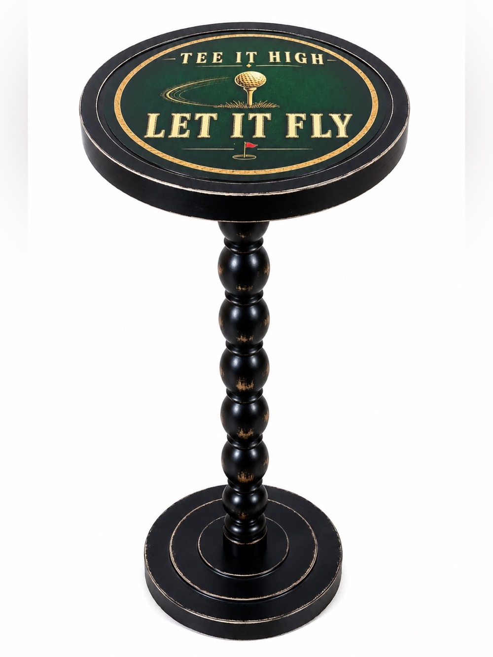 3 Day Sale! Tee It High Let It Fly Golf Drink Table. Modern Whiskey Stand